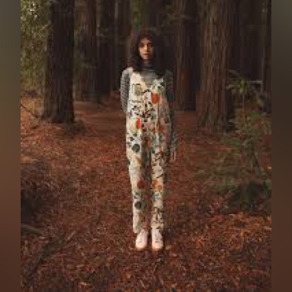 Gorman linen Green Fingers Floral Print Jumpsuit size 4 - Picture 4 of 9